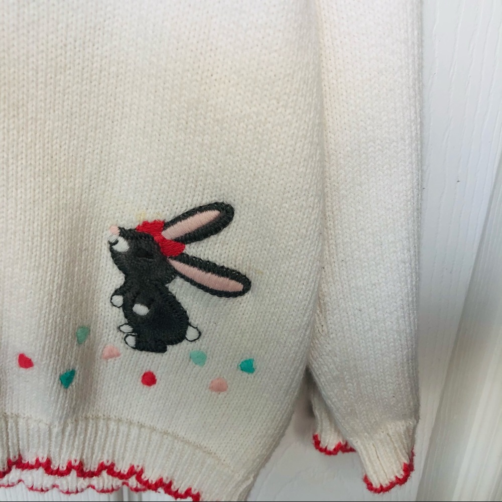 Gymboree Easter Bunny Button down Sweater Shrug Jacket Top 12-18 Months - Picture 3 of 7